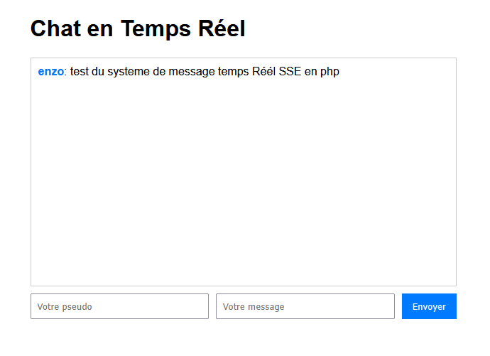 Image du projet Message SSE